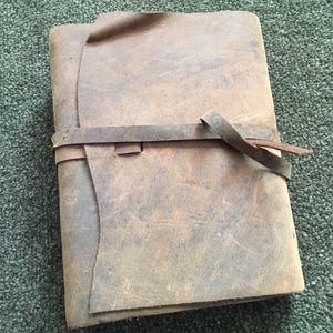 Leather cover journal